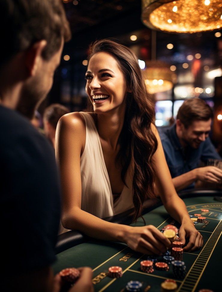 Pemain memantau meja high roller 880